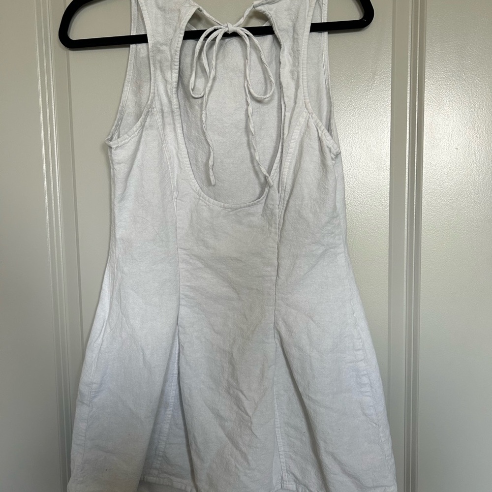 Motel Rocks White Backless Halter Sundress - Picture 6 of 6